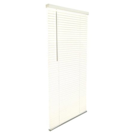 LIVING ACCENTS Living Accents 5005748 Vinyl 1 in. Mini-Blinds; 52 x 64 in. Alabaster Cordless 5005748